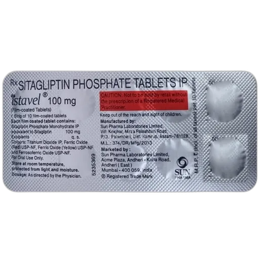 istavel 100mg tablet 10's